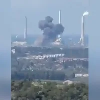 Explosions and smoke seen as Iranian missiles hit Israel