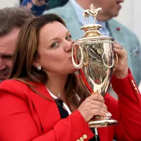Who is Cherie DeVaux, the first female trainer to win the Kentucky Derby?