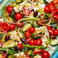 Greek Salad (Crunchy and Bright)